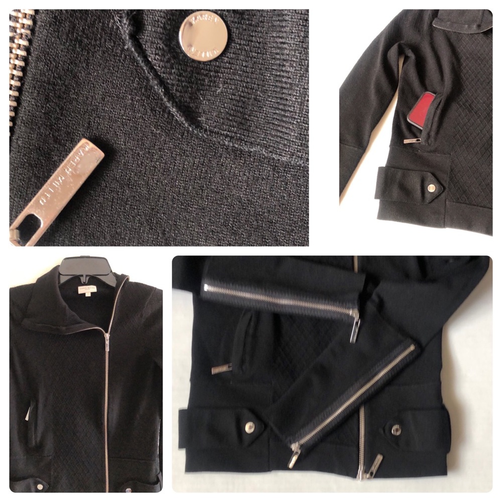 KAREN MILLEN ENGLAND BLACK JACKET/PREOWNED - Picture 9 of 17